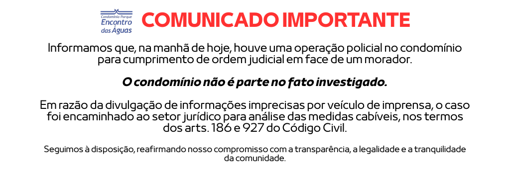 COMUNICADO IMPORTANTE